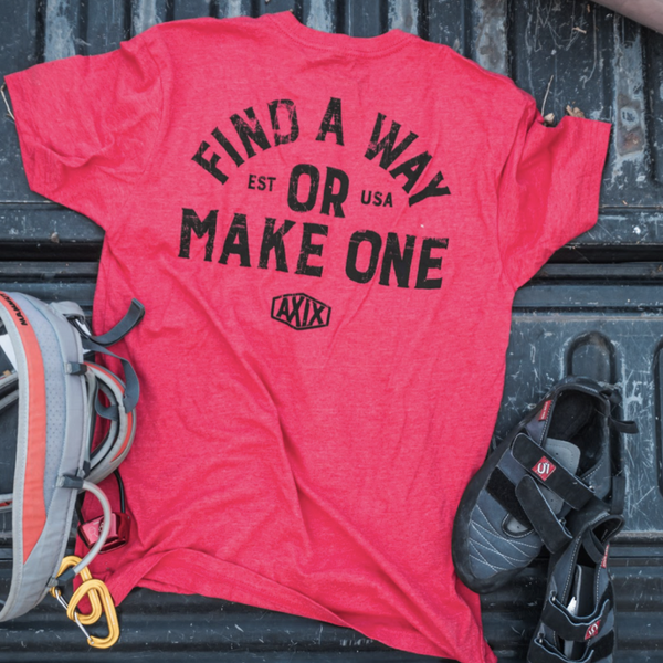 Find A Way, or Make One, Red Active Tee