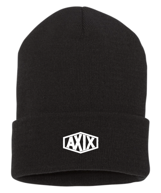 AXIX Black Folded Beanie