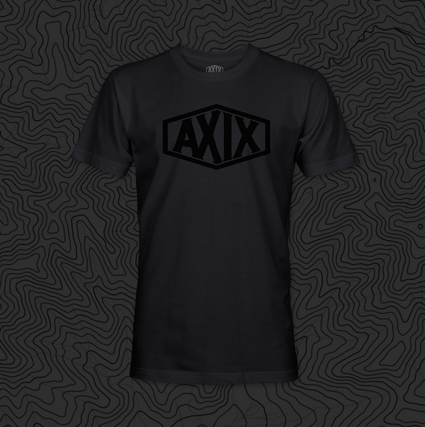 AXIX Solid Logo, Charcoal Active Tee