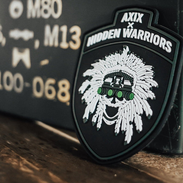 AXIX x Hidden Warriors PVC Patch - AXIX Clothing Co. - Veteran Owned Lifestyle Brand 