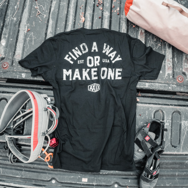Find A Way, or Make One, Black Active Tee